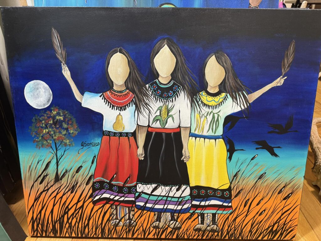 Focal Point Artistry delivering an Indigenous cultural competency workshop for an organization, using art to deepen understanding of reconciliation and Wabanaki history.