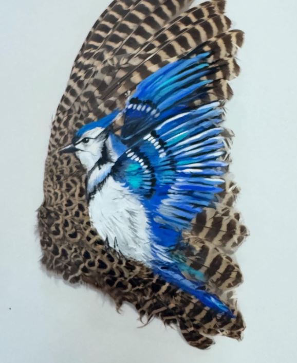 A fine art painting by Focal Point Artistry blending realistic nature details with stylized Woodland aesthetics, illustrating the harmony between the natural world and artistic expression.